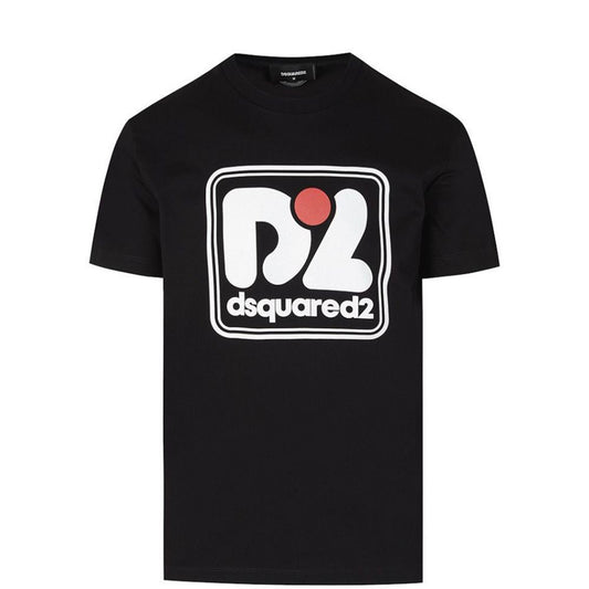 Dsquared² Elevate Your Style with a Chic Black Crew Neck Tee