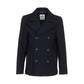 Fred Mello Elegant Men's Short Wool Blend Coat