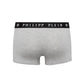 Philipp Plein Sleek Gray Boxer Duo