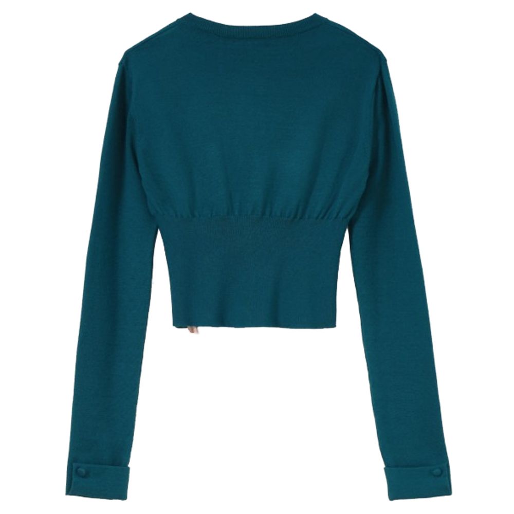 Mar De Margaritas Green Viscose Sweater