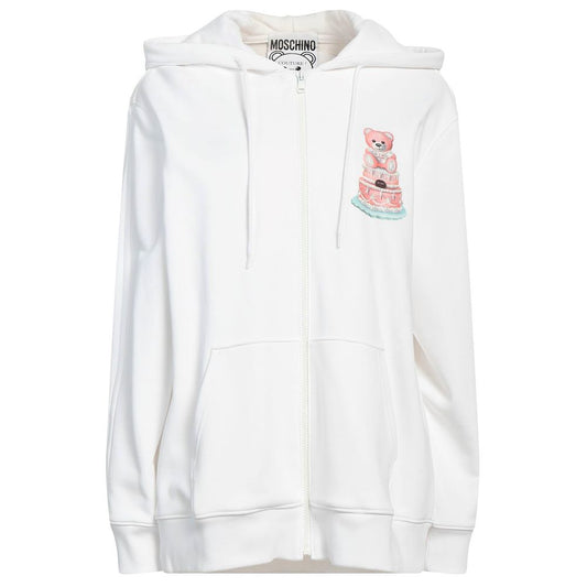 Moschino Couture White Cotton Sweater