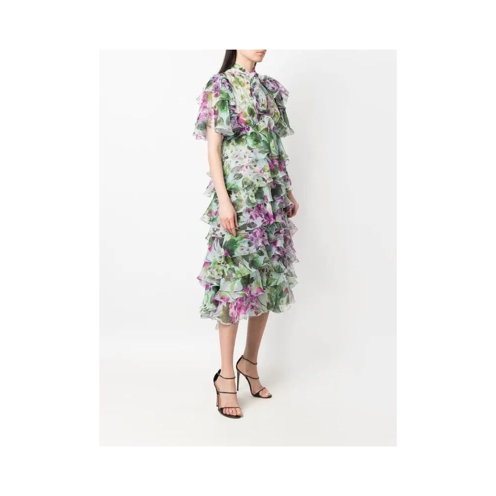 Dolce & Gabbana Multicolor Silk Dress