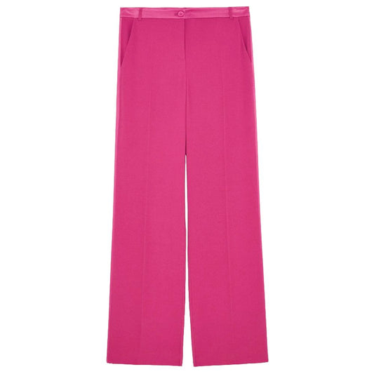 Patrizia Pepe Elegant Fuchsia Palazzo Trousers