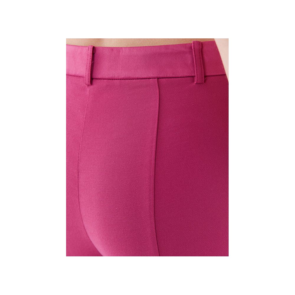 Patrizia Pepe Elegant Fuchsia Palazzo Trousers