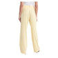 Patrizia Pepe Elegant Smooth Fabric Trousers in Yellow