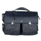 Cavalli Class Elegant Nylon-Calfskin Document Holder Briefcase