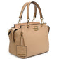 Baldinini Trend Chic Nude Textured Calfskin Handbag