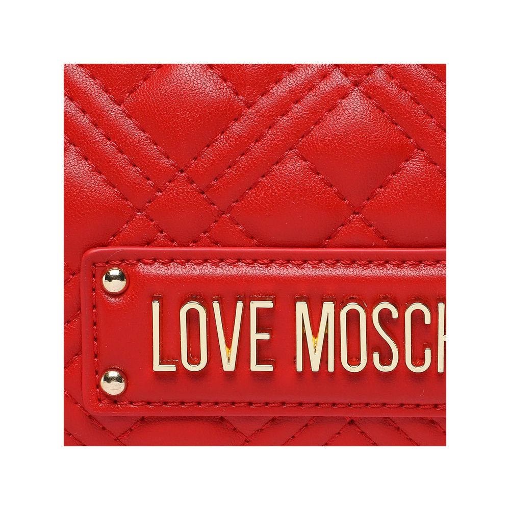 Love Moschino Chic Pink Faux Leather Shoulder Bag