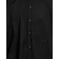 Aquascutum Elegant Black Cotton Shirt with Logo Embroidery