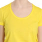 Dsquared² Yellow Round Neck Short Sleeve Shirt Top Blouse