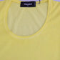 Dsquared² Yellow Round Neck Short Sleeve Shirt Top Blouse