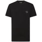 Plein Sport Sleek Cotton Tee with Logo Plaque