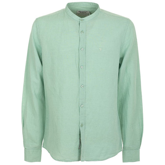 Fred Mello Apple Green Mandarin Collar Shirt