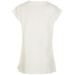 Fred Mello Elegant Rhinestone Studded White Tee