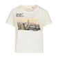 Fred Mello Dazzling Rhinestone Graphic White Tee