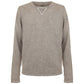 Fred Mello Chic Elbow Patch Crew Neck Sweater