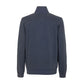 Fred Mello Chic Blue Cotton Blend Zipper Sweatshirt