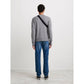 Off-White Elegant Gray Wool Sweater for Men