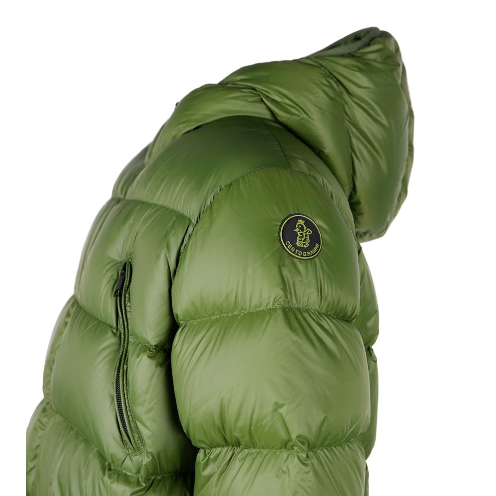 Centogrammi Elegant Long Nylon Down Jacket