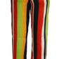 Dsquared² Multicolor Striped Mid Waist Straight Pants