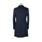 Made in Italy Elegant Italian Wool Coat in Lustrous Blue