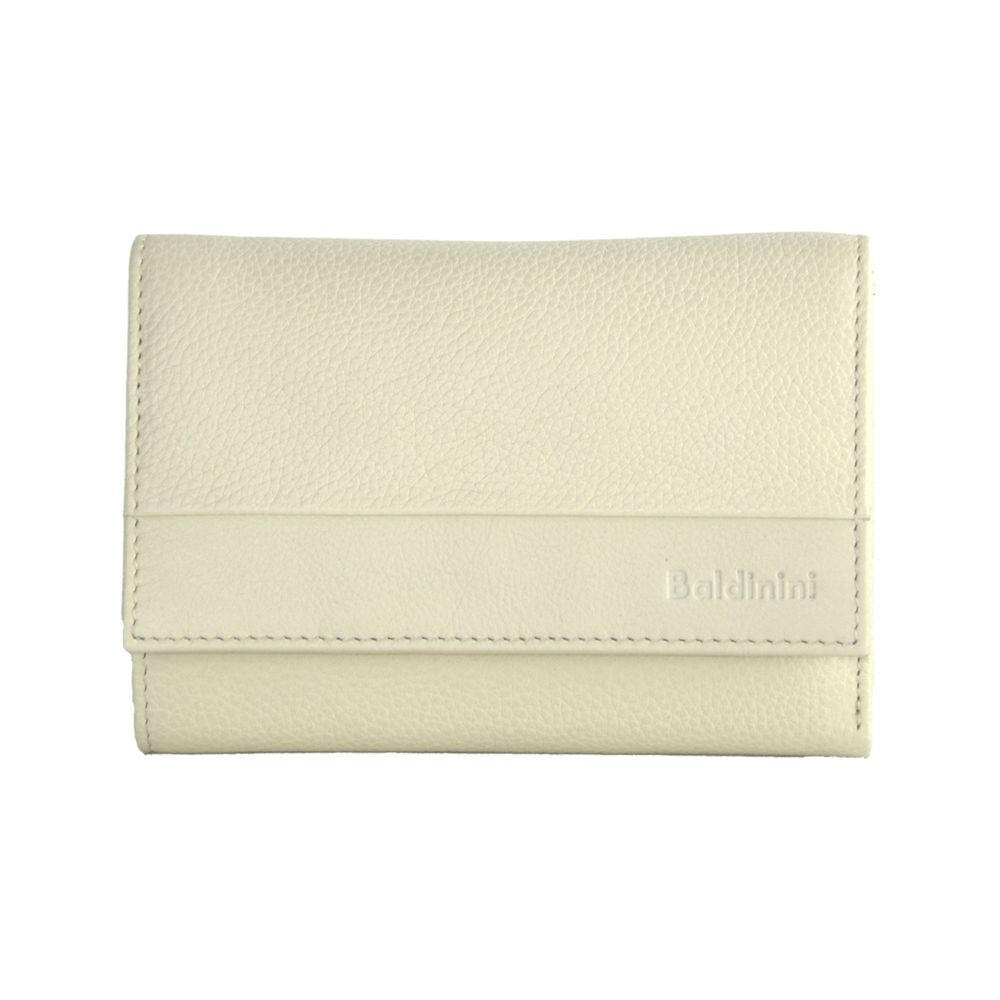 Baldinini Trend White Calfskin Women Wallet