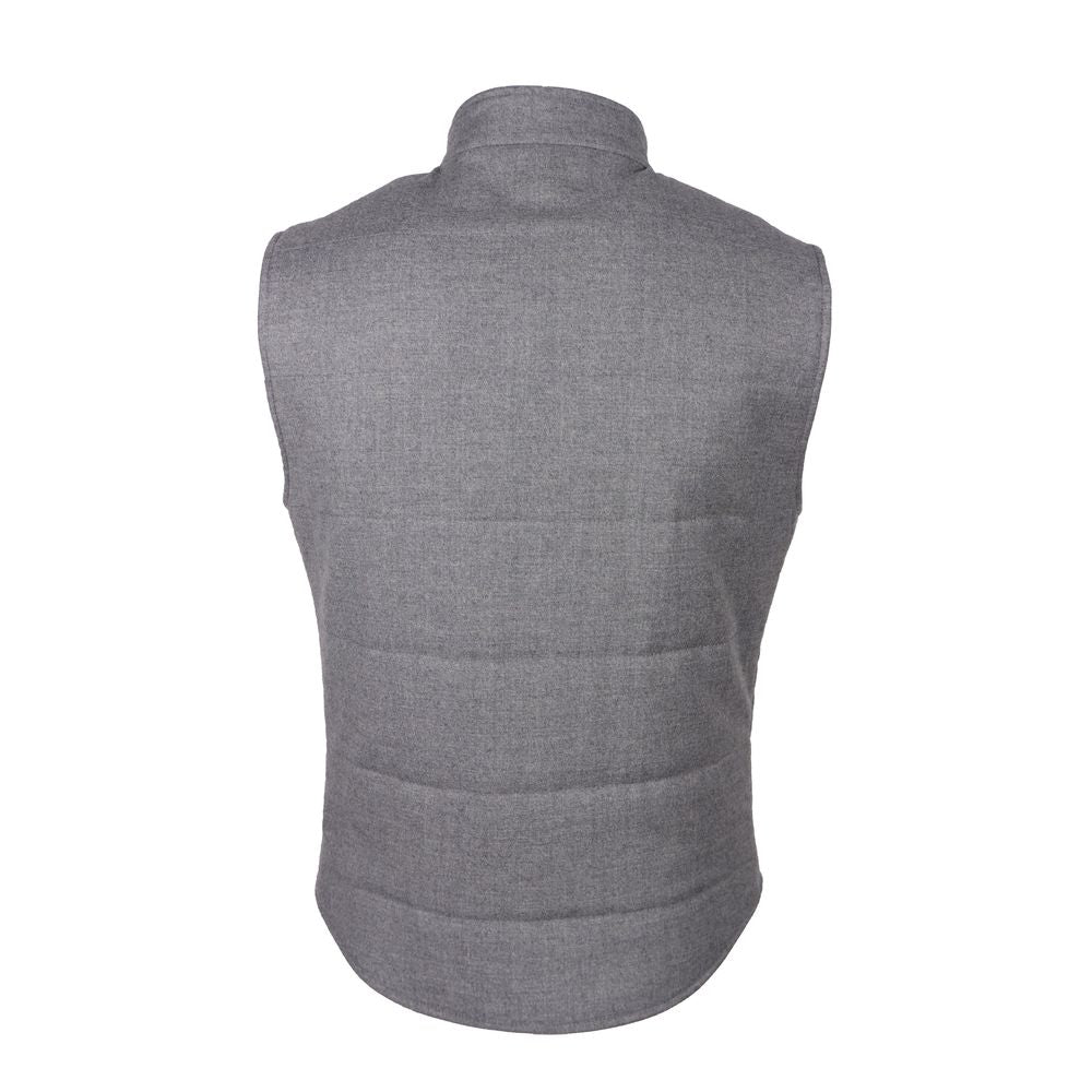 Made in Italy Elegant Woven Wool-Cashmere Men's Vest