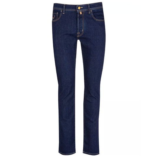 Jacob Cohen Elegant Dark Blue Bard Jeans