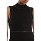 Love Moschino Chic Beaded Sleeveless Cotton Dress