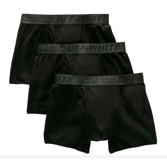 Off-White Chic Elasticized Tri-pack Underwear Shorts