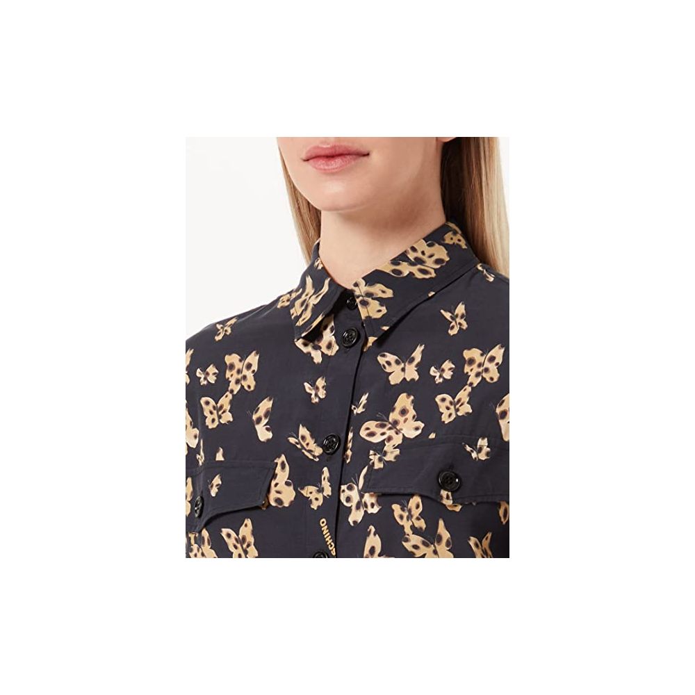 Love Moschino Elegant Butterfly Motif Cotton Dress