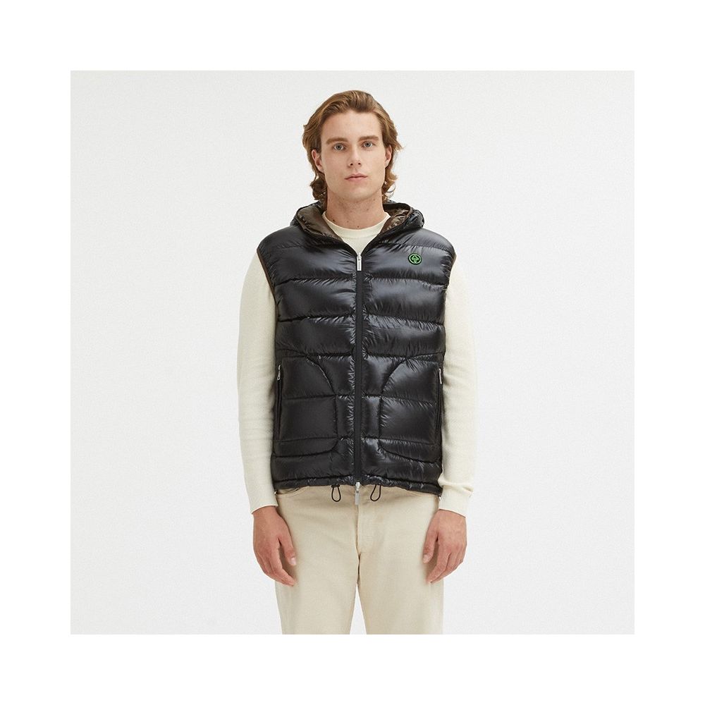 Centogrammi Reversible Hooded Duck Feather Vest