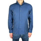 Made in Italy Elegant Milano Solid Blue Oxford Shirt