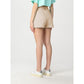 Pharmacy Industry Chic Beige Cotton Shorts with Logo Accent