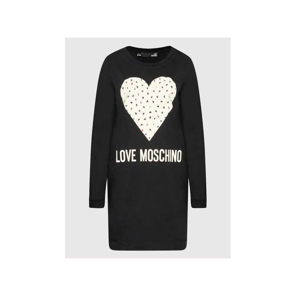 Chic Blue Cotton Love Moschino Dress