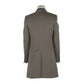 Made in Italy Elegant Italian Wool Coat in Rich Brown Hue