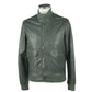 Emilio Romanelli Elegant Green Leather Jacket