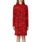 Love Moschino Elegant Viscose Blend Leopard Print Dress