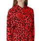 Love Moschino Elegant Viscose Blend Leopard Print Dress