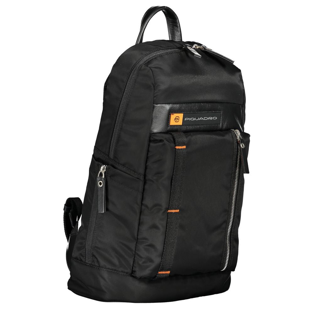 Piquadro Black Nylon Backpack