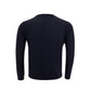 Valentino Chic Blue Wool Sweater for Stylish Comfort