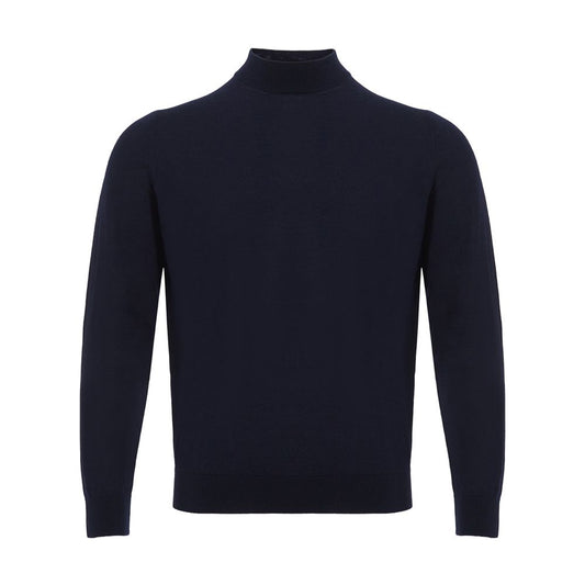 Colombo Elegant Cashmere Blue Sweater for Men