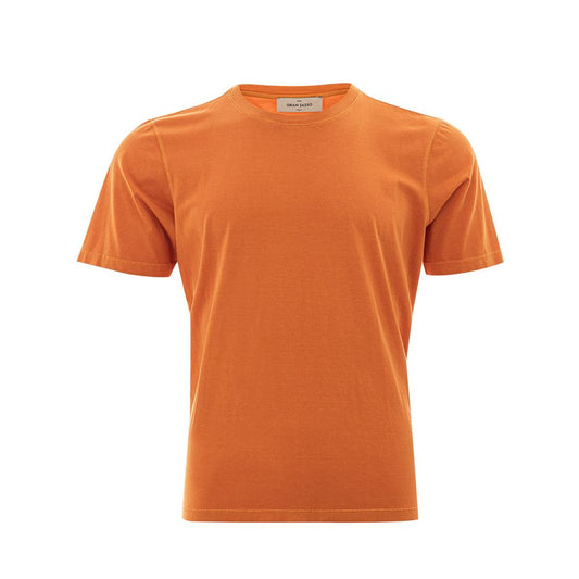 Gran Sasso Grandeur Orange Cotton Tee for Men