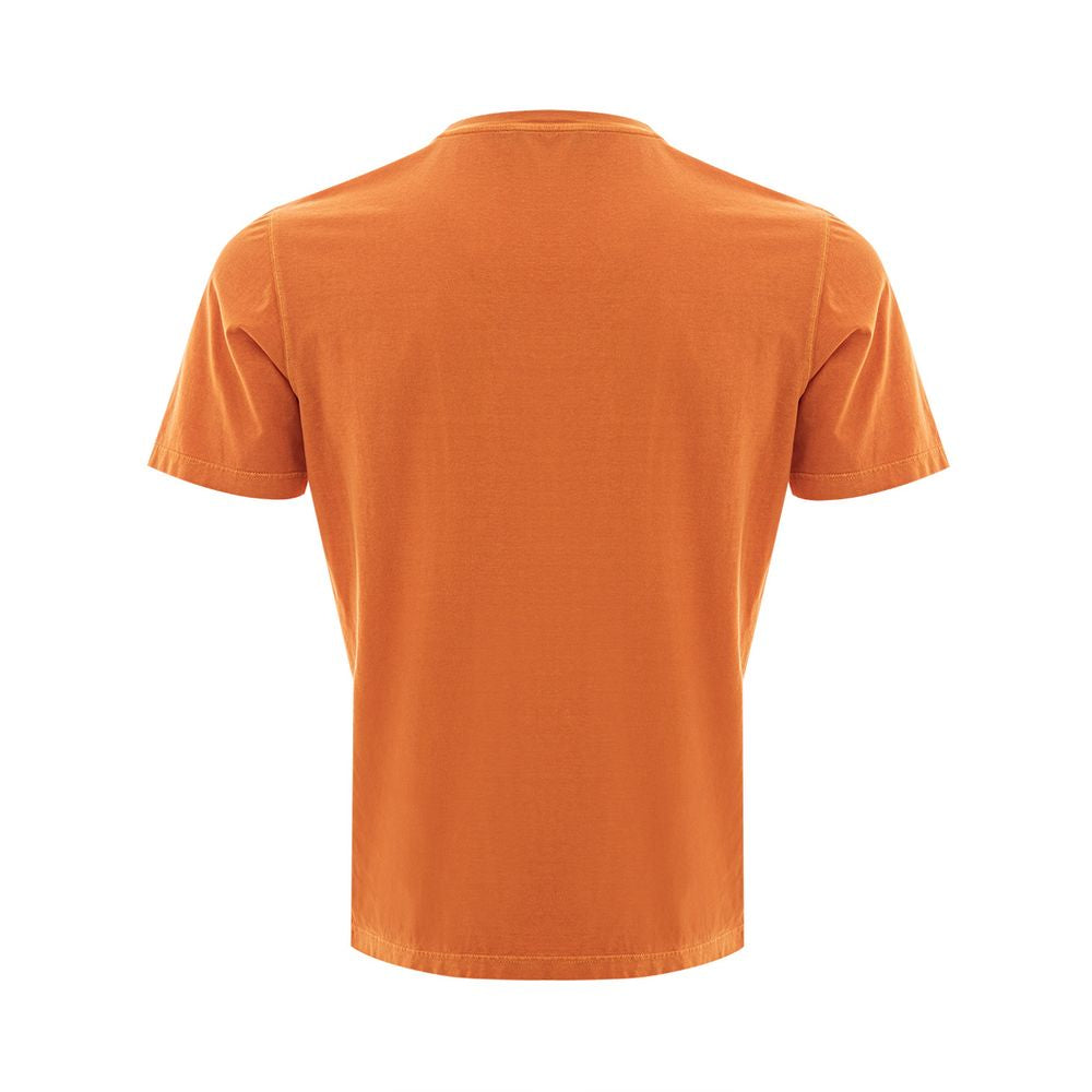 Gran Sasso Grandeur Orange Cotton Tee for Men