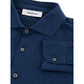 Gran Sasso Exquisite Italian Cotton Men's Blue Shirt