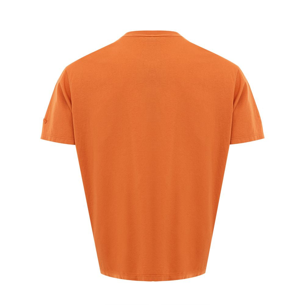 Paul & Shark Orange Cotton Signature Tee