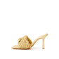 Bottega Veneta Beige Raffia Sandals for Elegant Summer Days