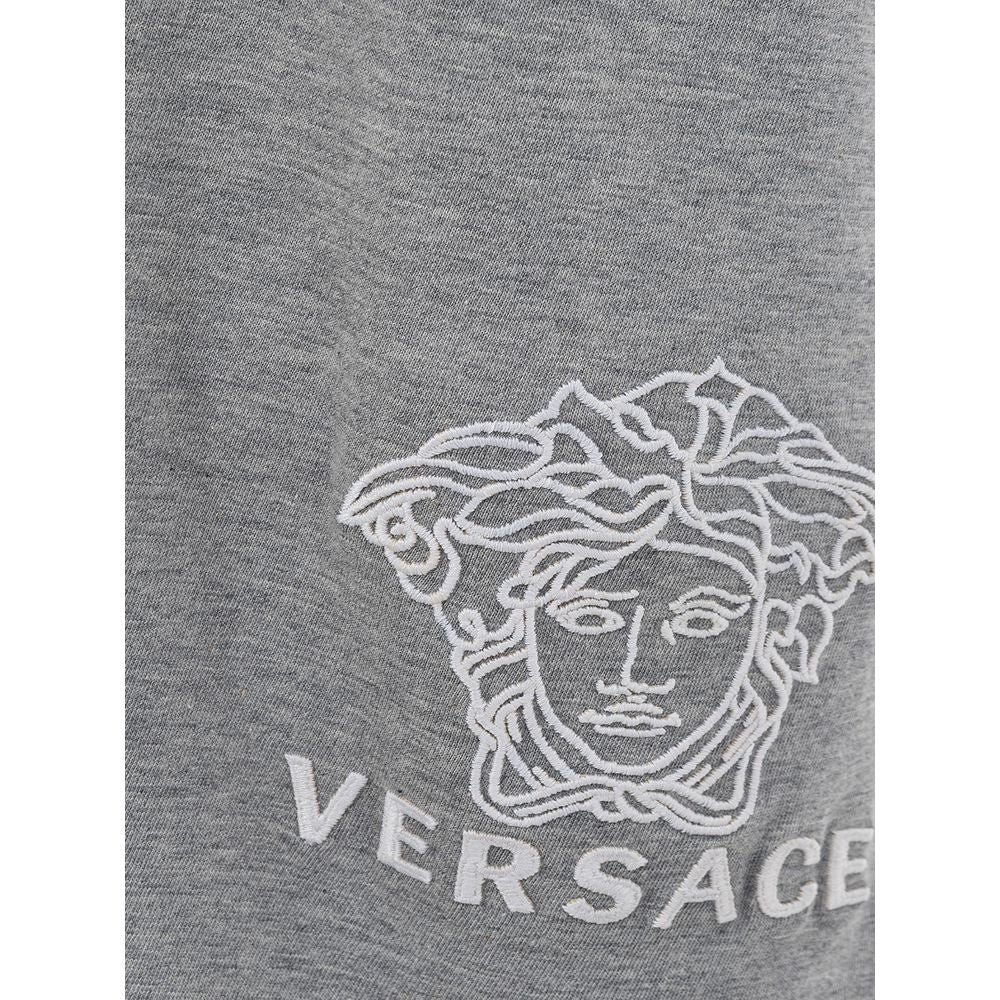 Versace Elegant Gray Cotton T-Shirt