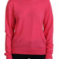 Dsquared² Pink Solid Long Sleeve Turtle Neck Casual Sweater