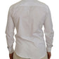 Dsquared² White Cotton Collared Long Sleeves Formal Shirt